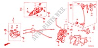 VORDERES TUERSCHLOSS/ AEUSSERER GRIFF(1) für Honda JAZZ 1.4 COMF TEMP TIRE 5 Türen 5 gang-Schaltgetriebe 2009