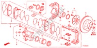 VORDERRADBREMSE für Honda JAZZ 1.4 LS 5 Türen 5 gang-Schaltgetriebe 2009