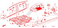 ZIERLEISTE/SEITENSCHWELLER ZIERLEISTE für Honda JAZZ 1.4 LS 5 Türen 5 gang-Schaltgetriebe 2009