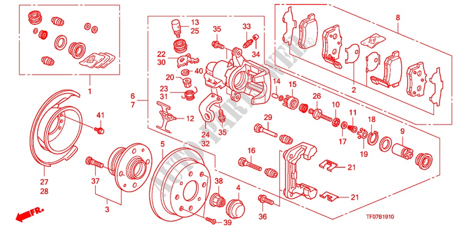 HINTERRADBREMSE(SCHEIBE) für Honda JAZZ 1.2 LSRE 5 Türen 5 gang-Schaltgetriebe 2009