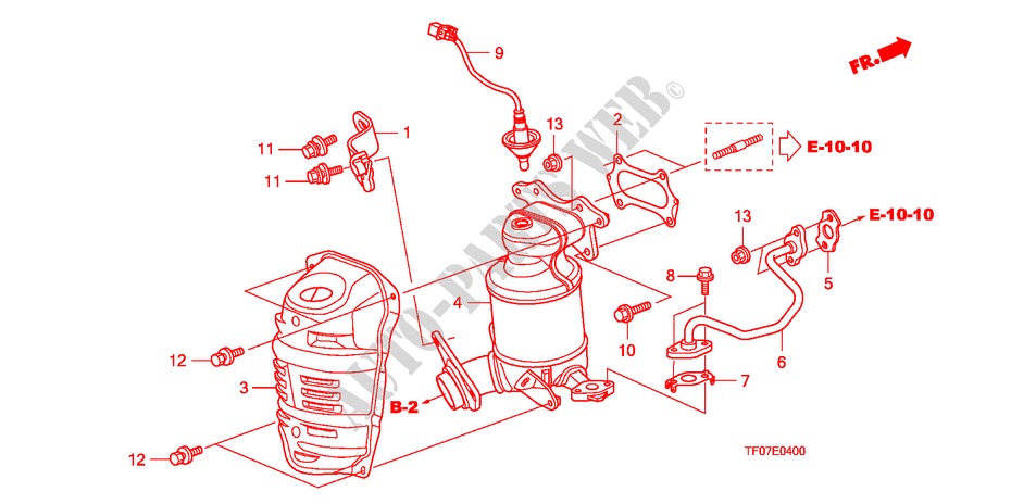 KONVERTER für Honda JAZZ 1.2 LSRE TEMP TIRE 5 Türen 5 gang-Schaltgetriebe 2009