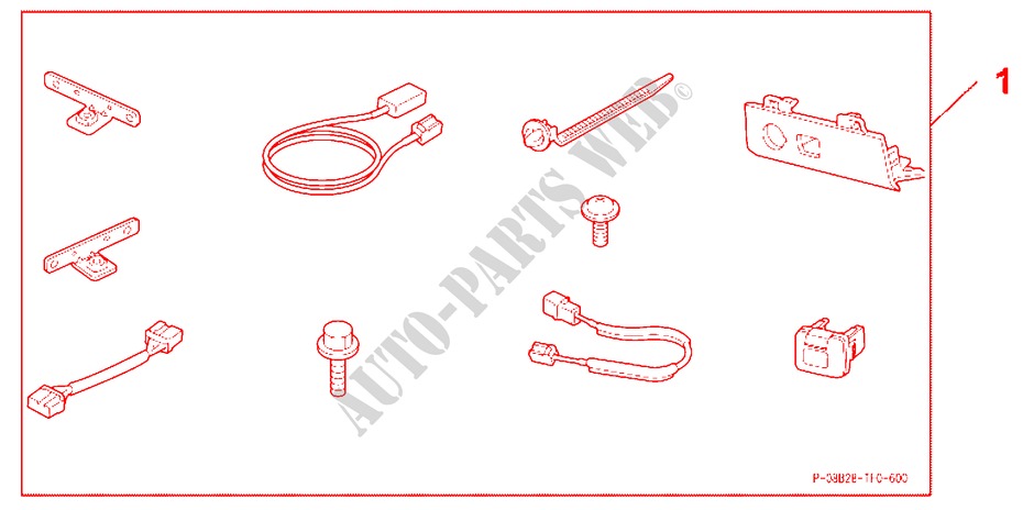 USB ADAPT*NH167L* für Honda JAZZ 1.4 COMF TEMP TIRE 5 Türen 5 gang-Schaltgetriebe 2009