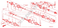 ANTRIEBSWELLE, VORNE/HALBWELLE(AT) für Honda JAZZ 1.3 LX   TEMP TIRE 5 Türen 5 gang automatikgetriebe 2010
