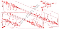 ANTRIEBSWELLE, VORNE(MT)(I SHIFT) für Honda JAZZ 1.2 LSRE 5 Türen 5 gang-Schaltgetriebe 2010