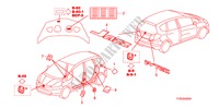 EMBLEM/WARNETIKETT für Honda JAZZ 1.4 LS 5 Türen Intelligent Schaltgetriebe 2010