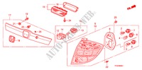 HECKLEUCHTE/KENNZEICHENBELEUCHTUNG(2) für Honda JAZZ 1.4 LS 5 Türen Intelligent Schaltgetriebe 2010