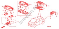 INNENLEUCHTE für Honda JAZZ 1.2 SE 5 Türen 5 gang-Schaltgetriebe 2010