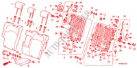 RUECKENLEHNE, HINTEN für Honda JAZZ 1.2 LSE  TEMP TIRE 5 Türen 5 gang-Schaltgetriebe 2010