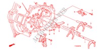 SCHALTGABEL/SCHALTHEBELHALTERUNG(MT) für Honda JAZZ 1.2 SE   TEMP TIRE 5 Türen 5 gang-Schaltgetriebe 2010