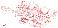 SITZKISSEN, HINTEN für Honda JAZZ 1.5 EX 5 Türen 5 gang automatikgetriebe 2010