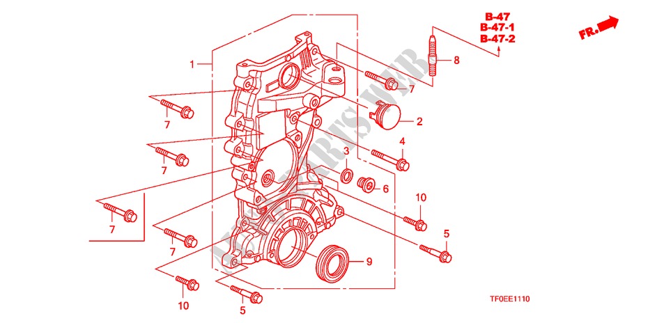 KETTENGEHAEUSE für Honda JAZZ 1.4 ES 5 Türen 5 gang-Schaltgetriebe 2010