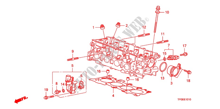SPULENVENTIL für Honda JAZZ 1.4 LSH  DAY LIGHT 5 Türen 5 gang-Schaltgetriebe 2010