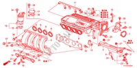 ANSAUGKRUEMMER für Honda JAZZ 1.4LSS 5 Türen 5 gang-Schaltgetriebe 2011
