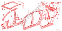 AUSSENBLECHE/TAFEL, HINTEN für Honda JAZZ 1.4LSS 5 Türen 5 gang-Schaltgetriebe 2011