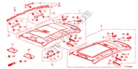 DACHVERKLEIDUNG für Honda JAZZ 1.4LSS 5 Türen 5 gang-Schaltgetriebe 2011