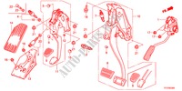 PEDAL(LH) für Honda JAZZ 1.4LSS 5 Türen 5 gang-Schaltgetriebe 2011