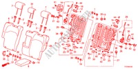 RUECKENLEHNE, HINTEN für Honda JAZZ 1.4LSS 5 Türen 5 gang-Schaltgetriebe 2011
