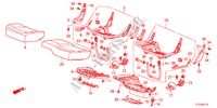 SITZKISSEN, HINTEN für Honda JAZZ 1.4LSS 5 Türen 5 gang-Schaltgetriebe 2011
