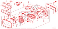 SPIEGEL(FERNBEDIENUNG) für Honda JAZZ 1.3LX 5 Türen 5 gang automatikgetriebe 2011
