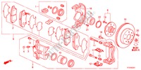 VORDERRADBREMSE für Honda JAZZ 1.4LSS 5 Türen 5 gang-Schaltgetriebe 2011