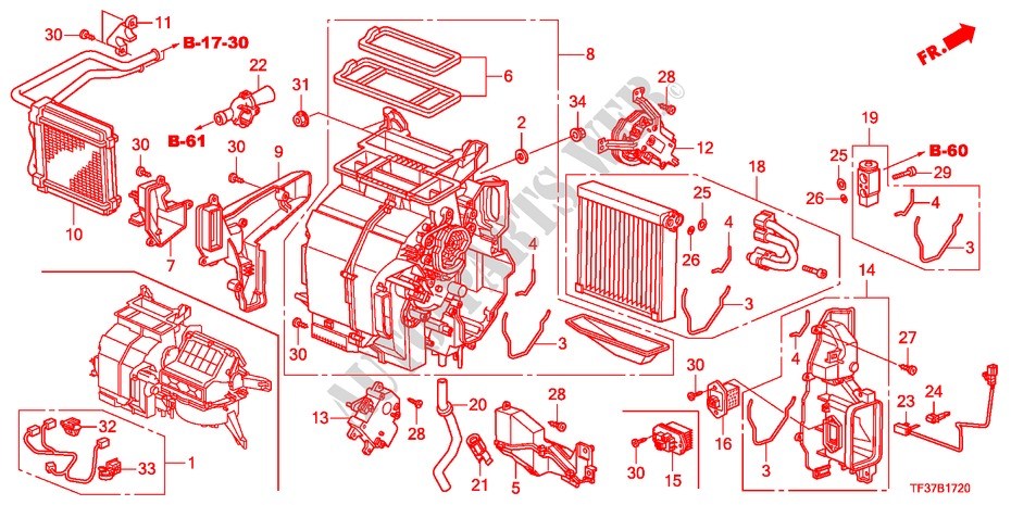 HEIZUNGSEINHEIT(LH) für Honda JAZZ 1.4LSS 5 Türen 5 gang-Schaltgetriebe 2011
