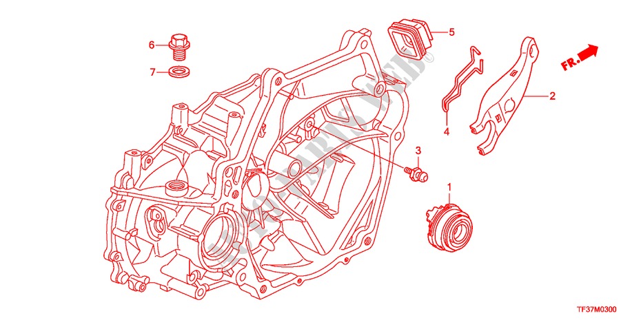 KUPPLUNGSFREIGABE(MT) für Honda JAZZ 1.4LSS 5 Türen 5 gang-Schaltgetriebe 2011