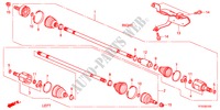 ANTRIEBSWELLE, VORNE(1) für Honda JAZZ 1.2S     TEMP TIRE 5 Türen 5 gang-Schaltgetriebe 2012