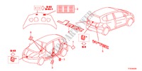 EMBLEM/WARNETIKETT für Honda JAZZ 1.5EX 5 Türen 5 gang automatikgetriebe 2012