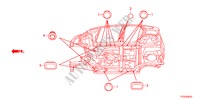 GUMMITUELLE(UNTEN) für Honda JAZZ 1.4LSH 5 Türen 5 gang-Schaltgetriebe 2012