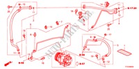 KLIMAANLAGE(SCHLAEUCHE/LEITUNGEN)(LH) für Honda JAZZ 1.4LS    TEMP TIRE 5 Türen vollautomatische 2012