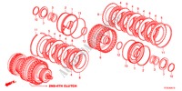 KUPPLUNG(2.   4.)(5AT) für Honda JAZZ 1.5LX 5 Türen 5 gang automatikgetriebe 2012