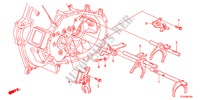 SCHALTGABEL/SCHALTHEBELHALTERUNG für Honda JAZZ 1.5EXE 5 Türen 5 gang-Schaltgetriebe 2012
