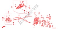 TUERSCHLOSS, HINTEN/AEUSSERER GRIFF(1) für Honda JAZZ 1.4LS 5 Türen 5 gang-Schaltgetriebe 2012