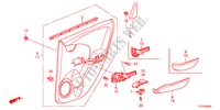 TUERVERKLEIDUNG, HINTEN für Honda JAZZ 1.5EX 5 Türen 5 gang automatikgetriebe 2012