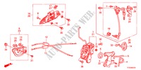 VORDERES TUERSCHLOSS/AEUSSERER GRIFF(1) für Honda JAZZ 1.2S 5 Türen 5 gang-Schaltgetriebe 2012