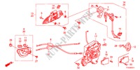 VORDERES TUERSCHLOSS/AEUSSERER GRIFF(2) für Honda JAZZ 1.4EXT 5 Türen 5 gang-Schaltgetriebe 2012