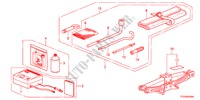 WERKZEUG/WAGENHEBER für Honda JAZZ 1.4LSH 5 Türen vollautomatische 2012
