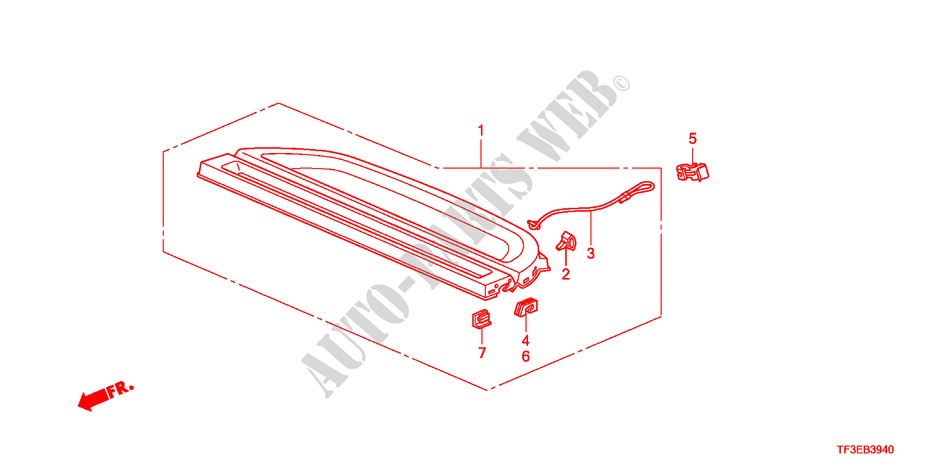 ABLAGE für Honda JAZZ 1.4ES 5 Türen 5 gang-Schaltgetriebe 2012