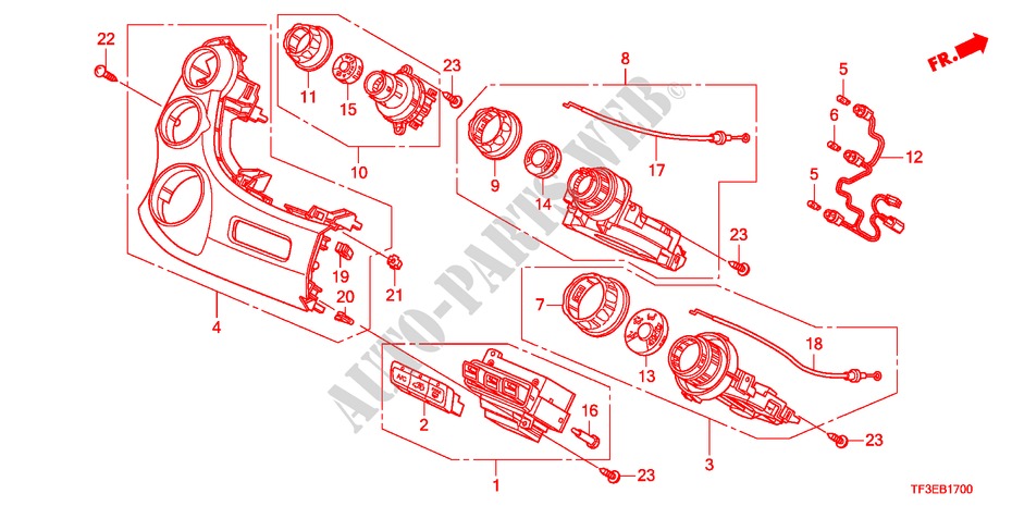 HEIZUNGSREGLER(LH) für Honda JAZZ 1.5EX 5 Türen 5 gang-Schaltgetriebe 2012