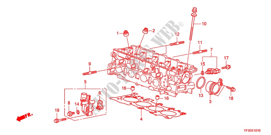 SPULENVENTIL für Honda JAZZ 1.4EX 5 Türen vollautomatische 2012