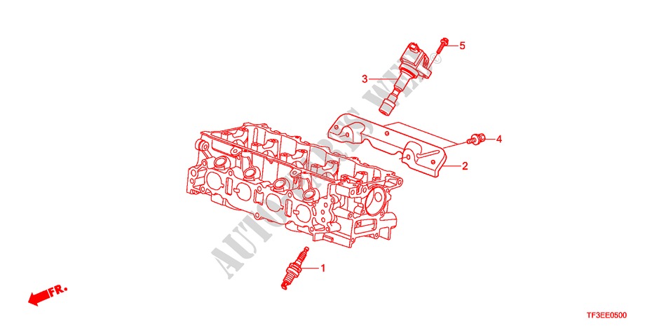 STOPFEN, OBERE SPULE für Honda JAZZ 1.5EX 5 Türen 5 gang-Schaltgetriebe 2012