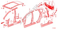 AUSSENBLECHE/TAFEL, HINTEN für Honda JAZZ HYBRID IMA-H    TEMP TIRE 5 Türen vollautomatische 2012