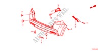 HINTERER STOSSFAENGER für Honda JAZZ HYBRID IMA-H 5 Türen vollautomatische 2012