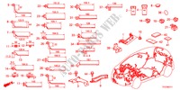 KABELBAUMBAND/BUEGEL(LH) für Honda JAZZ HYBRID IMA-H    TEMP TIRE 5 Türen vollautomatische 2012