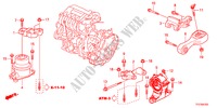 MOTORBEFESTIGUNG für Honda JAZZ HYBRID IMA      TEMP TIRE 5 Türen vollautomatische 2012
