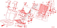 RUECKSITZ(L.) für Honda JAZZ HYBRID IMA      TEMP TIRE 5 Türen vollautomatische 2012