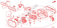 SPIEGEL(AUTOMATISCH DREHUNG) für Honda JAZZ HYBRID IMA-H    TEMP TIRE 5 Türen vollautomatische 2012