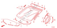 WINDSCHUTZSCHEIBE, VORNE für Honda JAZZ HYBRID IMA-H 5 Türen vollautomatische 2012
