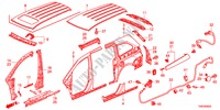 AUSSENBLECHE/DACHPLATTE für Honda ODYSSEY LX 5 Türen 5 gang automatikgetriebe 2011