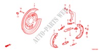 HANDBREMSBACKEN für Honda ODYSSEY LX 5 Türen 5 gang automatikgetriebe 2011